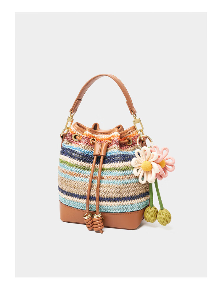 Aokang Women's Handbag, Bucket-Style Luxury Tote Bag, Light Luxury Crossbody Shoulder Bag, Birthday And 520 Gift for Girlfriend Or Wife 14
