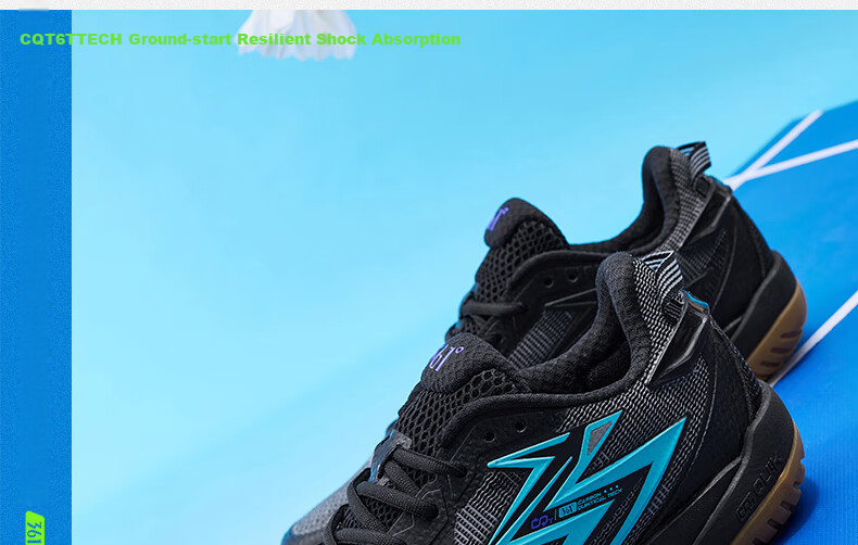 361° Men's Badminton Shoes, Zhansheng PRO Professional Shock-Absorbing Non-Slip Wear-Resistant Training Shoes for Men, 672524402-1 34