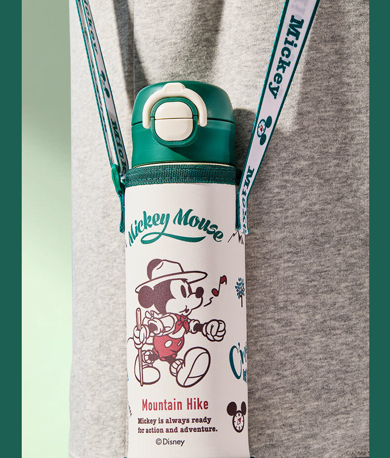 Disney Kids Insulated Stainless Steel 316 Large Capacity Straw Water Bottle Portable Double Drinking Cup for Boys and Girls Elementary School Students 13