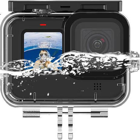 Водонепроницаемый кейс TELESIN для GoPro HERO 13/12/11/10/9, глубина погружения до 45 м, с набором из трех цветных фильтров
