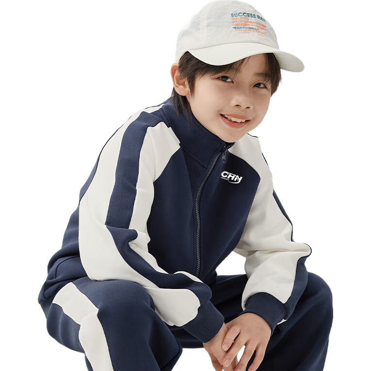 Jeanswest Kids Sports Set Spring and Autumn 2026 New Boys' Jacket Air Layer Girls' Academy Style Spring Two-Piece Set