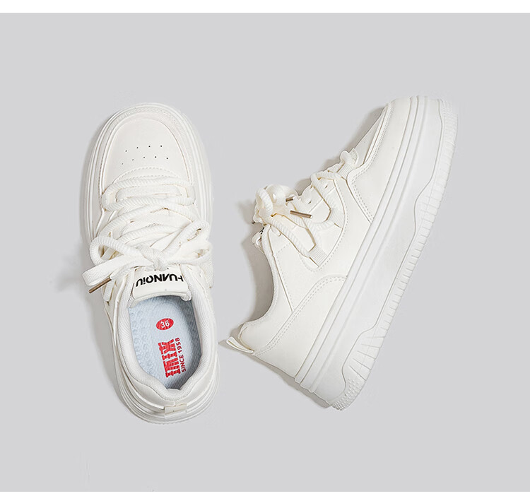 Global 2026 Original Trendy Versatile White Sneakers Fashion New Spring Design Black Pink Casual Thick Sole Women's Shoes 18
