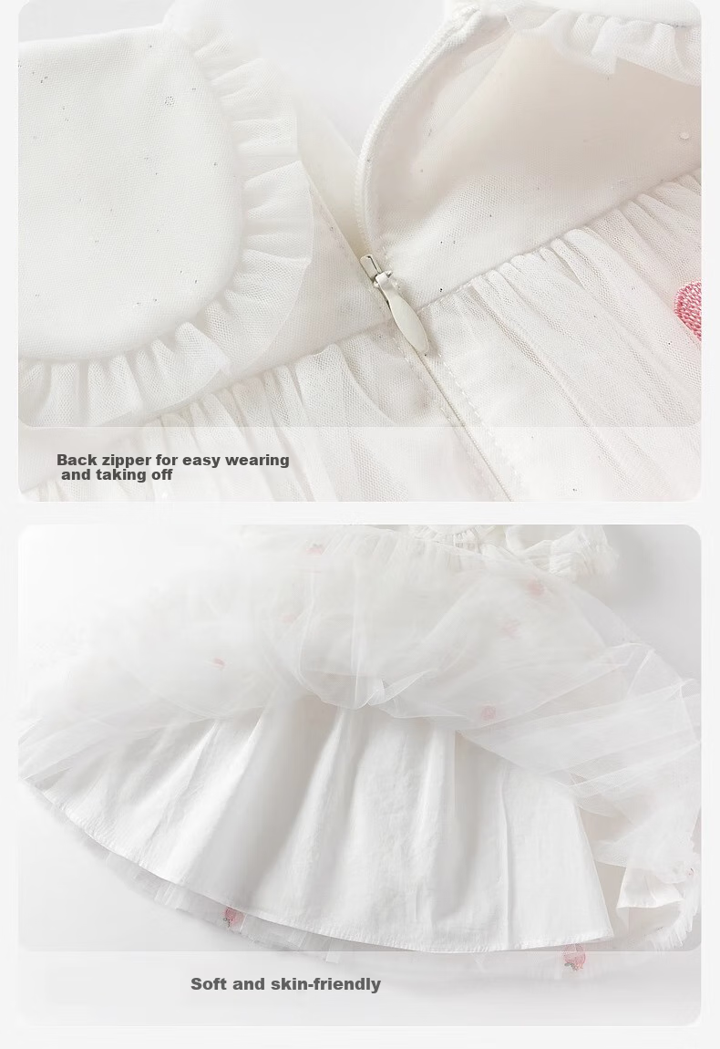DAVE & BELLA [Same As in Mall] Children's Summer Dress, Girls' Lightweight Mesh Skirt 5