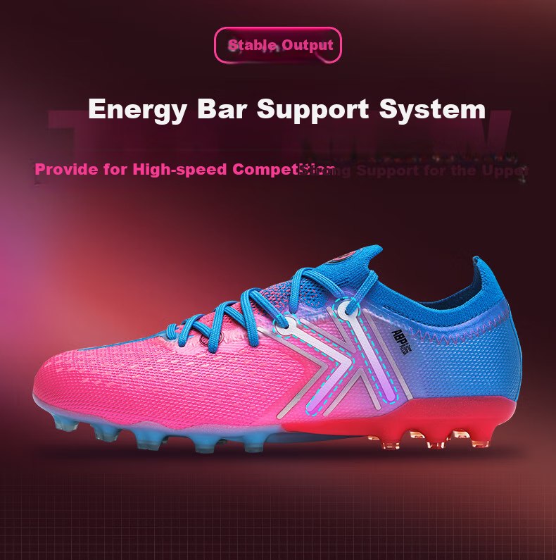 KELME Adult Soccer Cleats for Men, Jidian 5.0 MG Natural And Artificial Grass, Professional Training Football Shoes for Competitions, White And Blue, Size 44.5 5