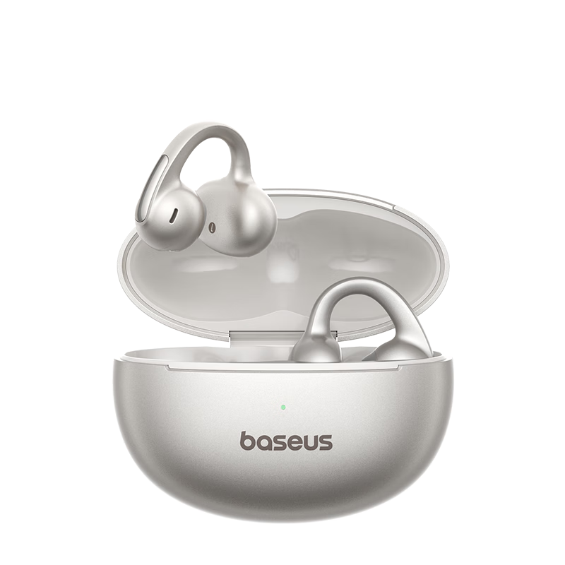 Baseus MC1pro AI Translation Bluetooth Headphones [Celebrity Style], Clip-On Open-Style Non-In Sports Call Noise Reduction Air Conduction, Suitable for Huawei And Apple Phones
