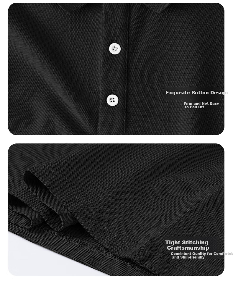 Jeanswest Short-Sleeve Polo Shirt for Men, Father's Day Gift, Versatile Men's T-Shirt, American Trendy Brand Men's Clothing 11