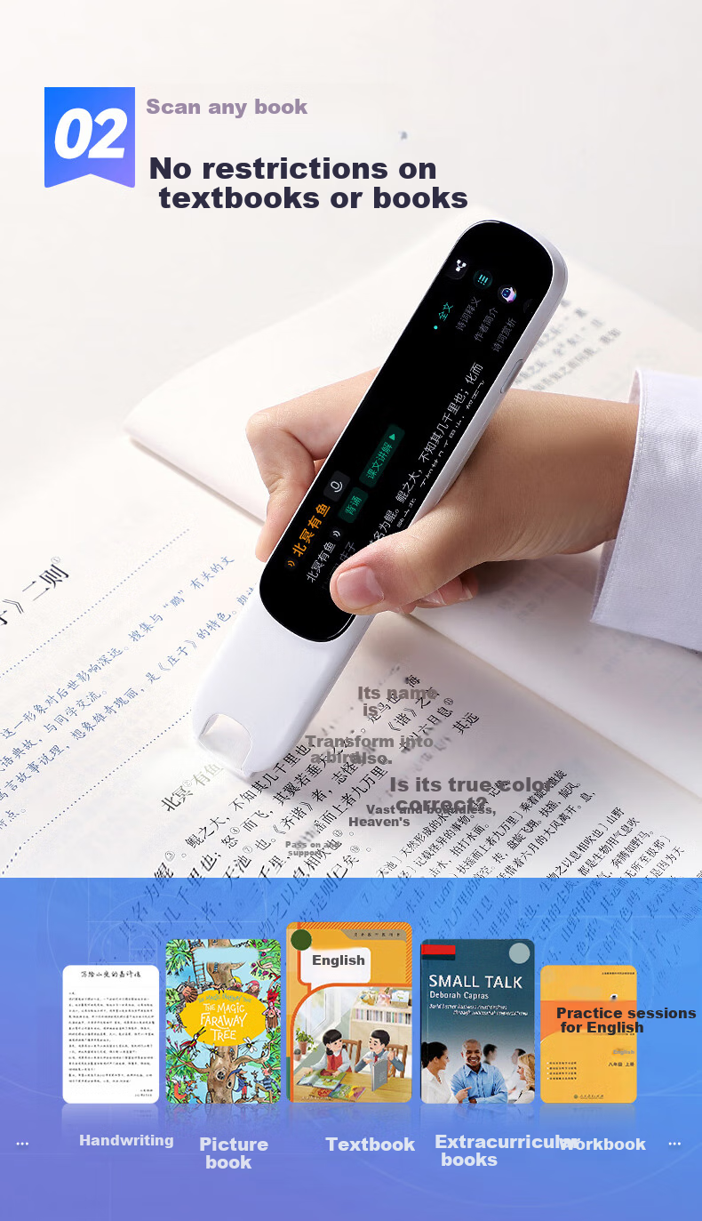 Aerfadan K6 All-Screen Learning Device with Dictionary Pen And English Reading Pen for Primary, Middle And High School Students, Synchronized Across All Subjects, AI Question Answering Pen And Translation Pe 18