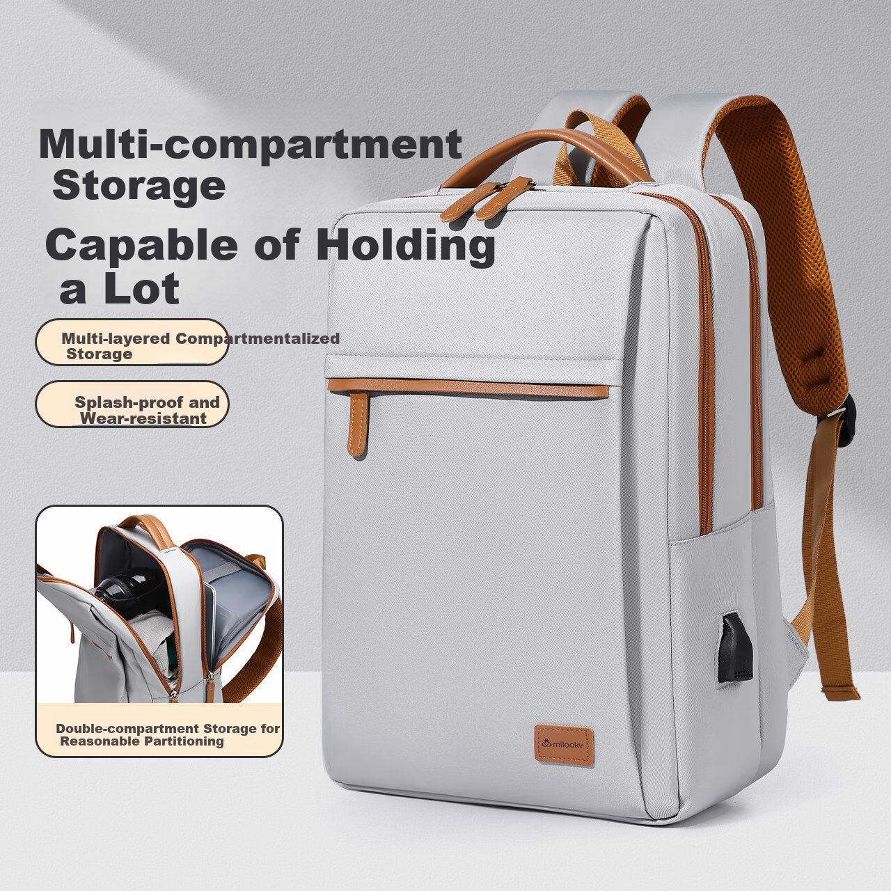 DiyiGongfang Backpack for Men And Women, Business Travel Large Capacity 14/15.6/16 Inch Laptop Bag Compatible with Xiaomi, Lenovo Legion, Huawei, Apple