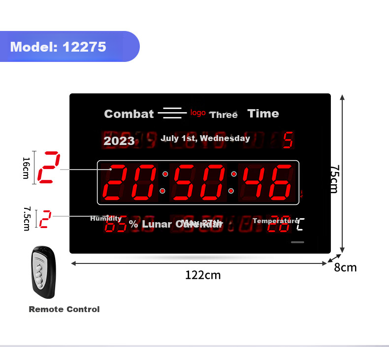 HoTai Beidou Satellite Automatic Time-Setting Perpetual Calendar Beidou Clock 39*58cm - Astronomical Time - Beidou Antenna Version 11