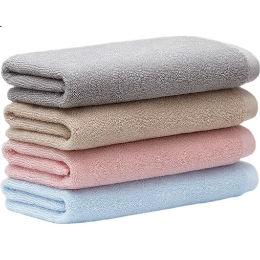 Набор полотенец Zuishenghuo Xinjiang Long-Staple Cotton, 2 шт., Класс А, чистое хлопок, для мужчин, мягкие, впитывающие, синий/розовый