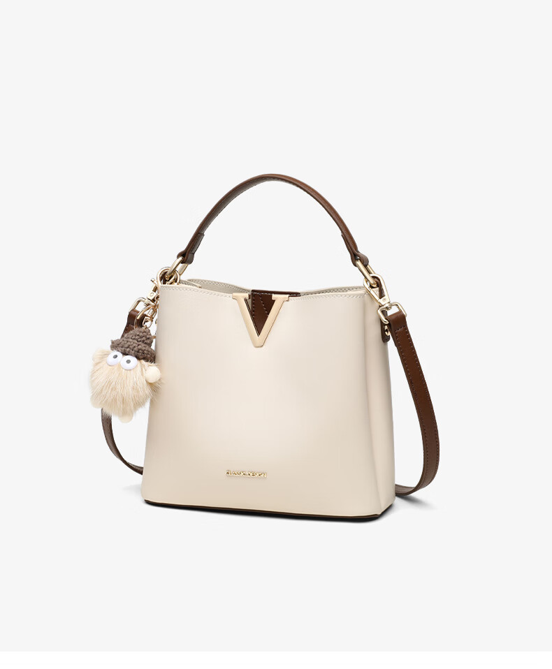 Aiqinghai Women's Handbag, Cowhide Bucket Bag, Crossbody Bag, Niche Luxury Brand, Birthday And Mother's Day Gift, Practical Present for Mom 5