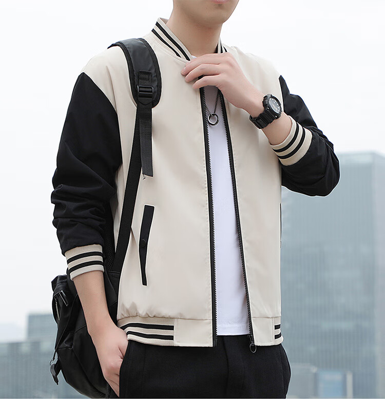 TUCANO Men's Spring Autumn Baseball Collar Casual Jacket Sport Comfortable Fashion Top Green 4XL 10