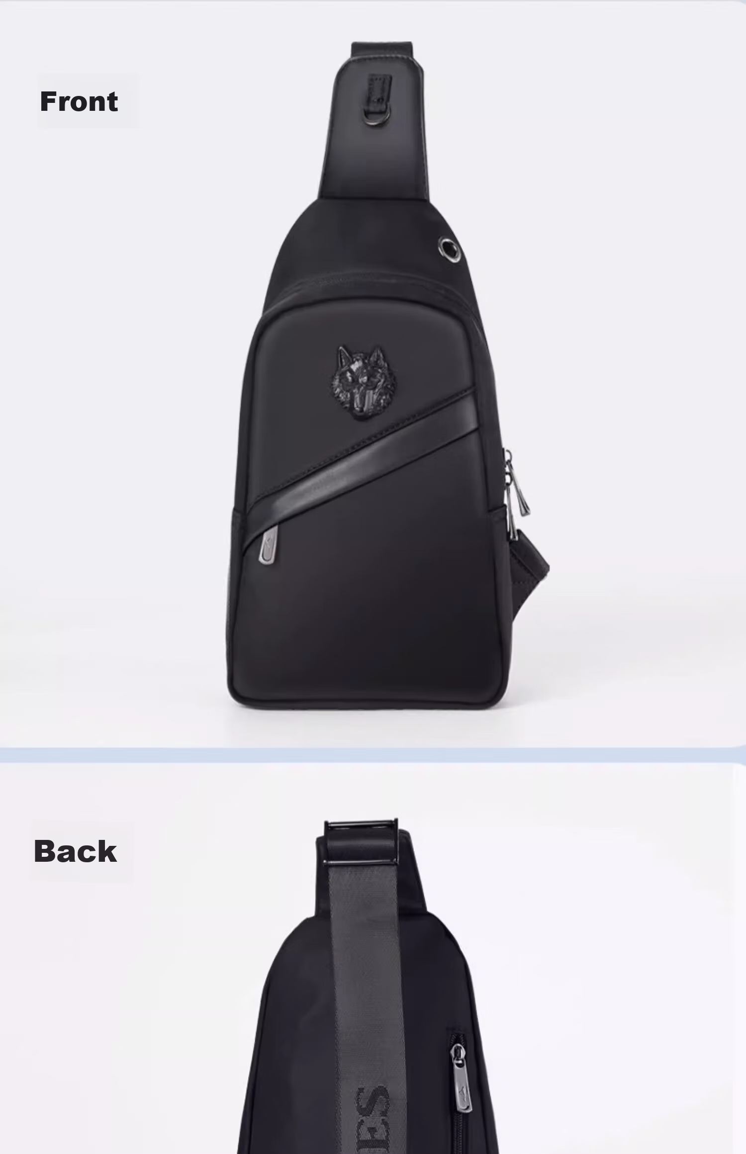 SEPTWOLVES Crossbody Bag for Men, Chest Pack, Lightweight Shoulder Bag with Large Capacity, Water-Resistant, Casual Travel Cycling Fitness Satchel 19