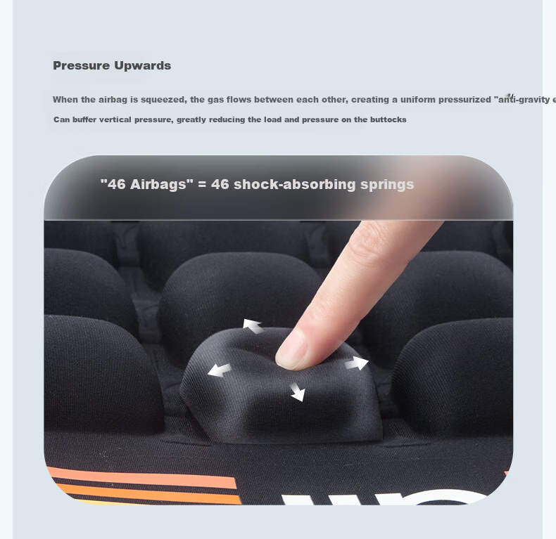 Minicute Ergonomic Cushion for Hemorrhoids, Breathable Seat Pad for Car And Office Chairs, All-Season Tailbone Protection, Non-Slip Chair Cushio 8