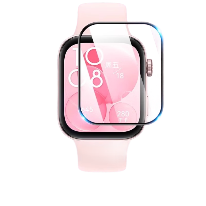 Xuanyi [Two-Pack] Screen Protector for Huawei Watch Fit3, Smartwatch Film, Non-Tempered Glass Protective Cover, Full-Screen Coverage, Anti-Fingerprint, Shockproof Protective Film