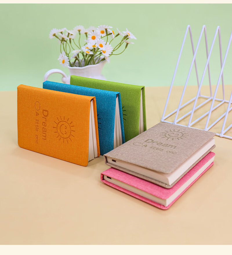 Zhongjian Stationery A6/160 Pages Portable Notebook Creative Small Pocket Mini Student Notebook Pink 50-09 14