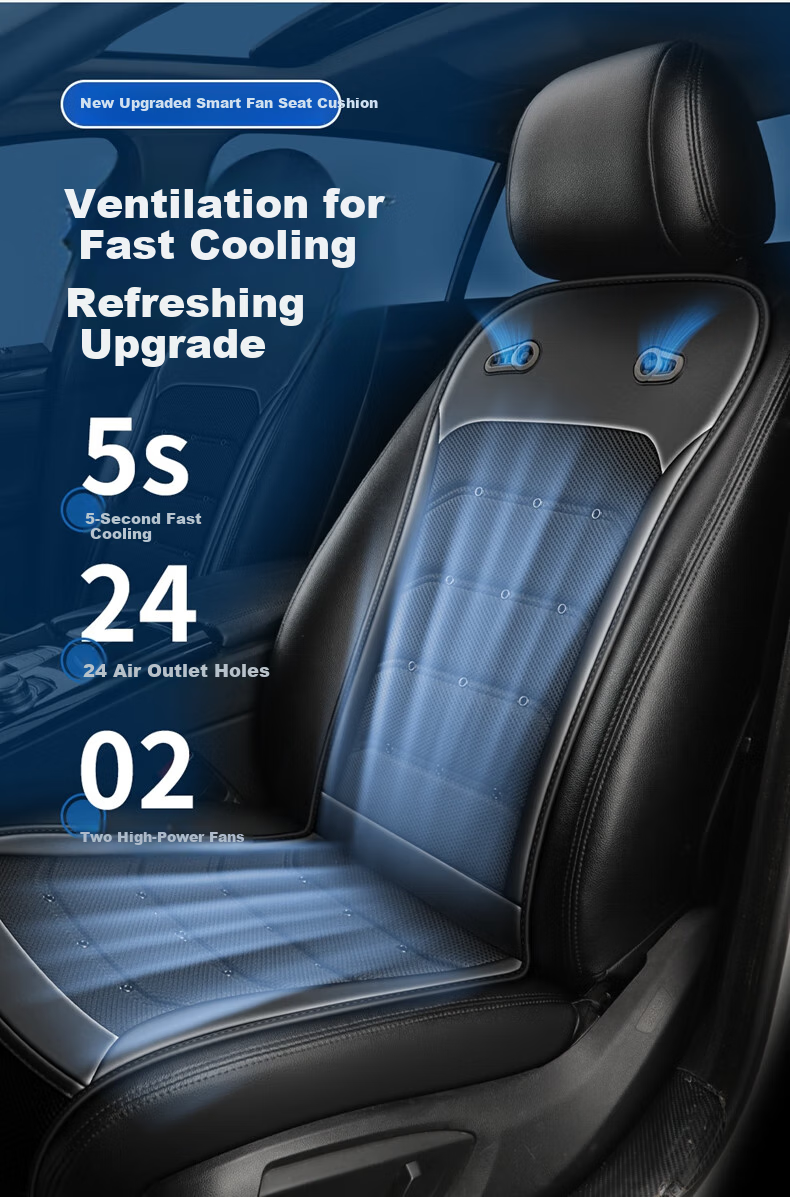 Dijialun Summer Seat Cushion, Ventilated And Breathable, Modified Cooling Air Conditioning Car Seat Pad, Driver's Comfort Aid, Truck And Car Seat Cushio 3