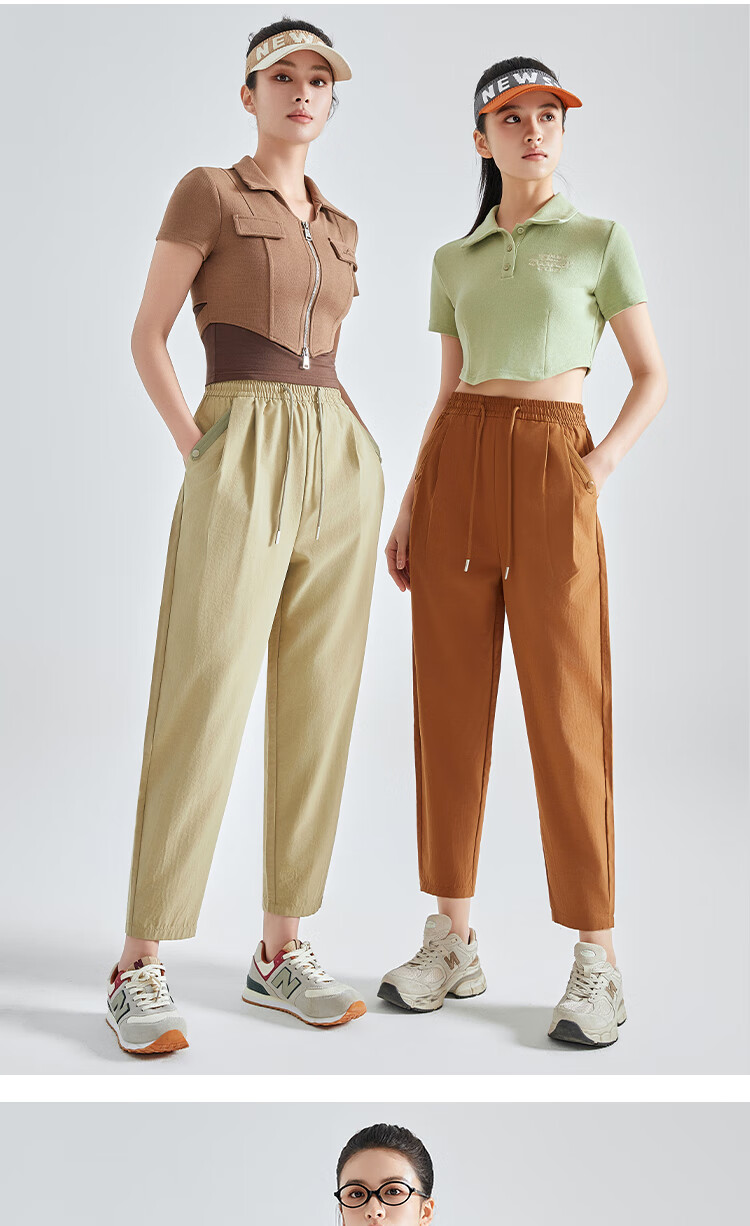 LangSha Straight-Leg Pants for Women, 2025 Summer New Fashion Loose Casual Pants, Lightweight Breathable Carrot Pants 21