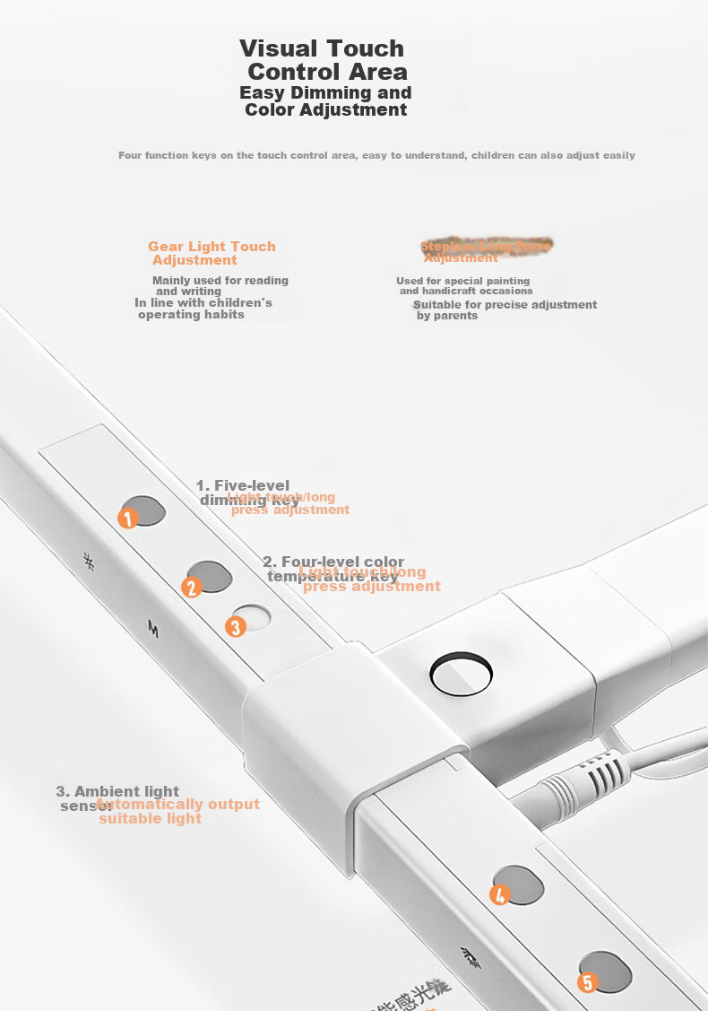 Dpdupi Eye Protection Lamp for Study, Reading, Homework, Students And Children, Smart Screen-Friendly Desk Lamp with Intelligent Lighting to Protect Visio 28