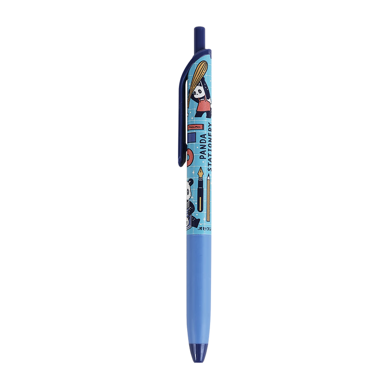 Kokuyo OB1TOY Collaboration Panda Store Campus 0.5mm Black Ink Retractable Gel Pen Blue WSG-PR0M3065-4