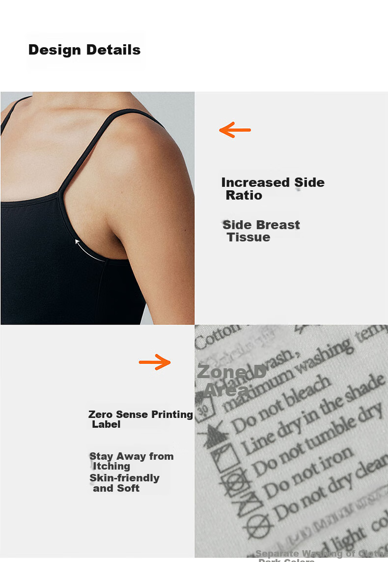 NEIWAI Orange Label High Elastic Cotton Padded Bralette Tank Top Wireless Breathable Comfortable Layering Outerwear for Women 11