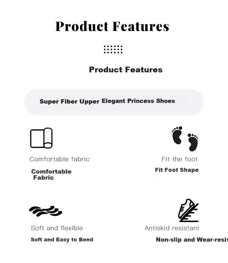 Follow Me Girls' Leather Shoes, Spring And Autumn Fashion Versatile Little Girl Princess Shoes, Campus Fashion Performance Flats, Black, Size 27 2