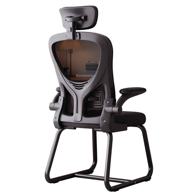 Chibailun Ergonomic Office Chair, Home And Study Chair, Comfortable Bow-Shaped Backrest Chair for Long Sitting in Dormitory