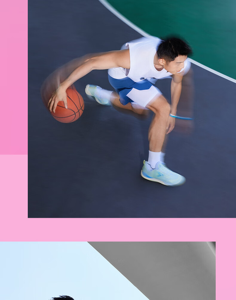 PEAK Taiji Zhufeng 3.0 Basketball Shoes for Men, Summer Wear-Resistant, Shock-Absorbing Sports Shoes, Competition Sneakers DA530351 16