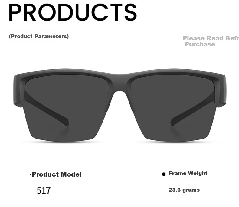 Cuntiandaofu Sunglasses, Polarized Glasses for Myopia, Driving Sunglasses for Men, Glossy Black Frame with Gray Lenses 13