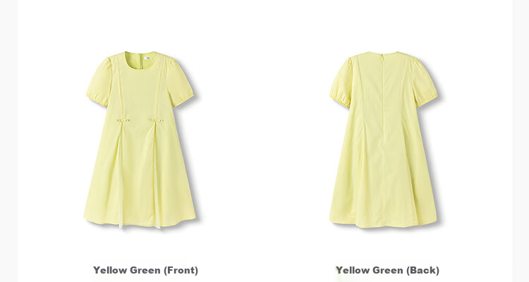 BALABALA Girls' Dress Children's Summer Dress for Older Kids with Bow Tie Sweet And Fashionable 6