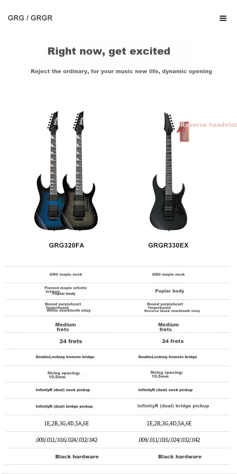 IBANEZ GRGR330EX Electric Guitar, Entry-Level for Beginners, BKF Matte Black 2