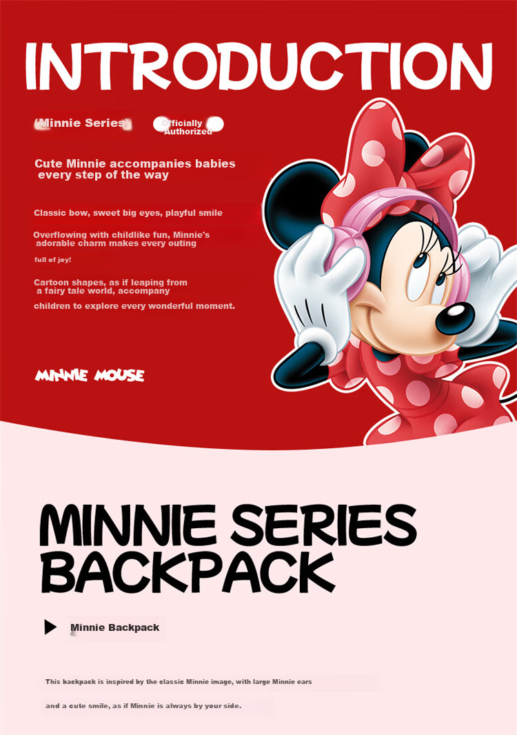 Disney Mickey Children's Small Backpack Kids School Bag for Girls Toddlers Ages 2-8 15