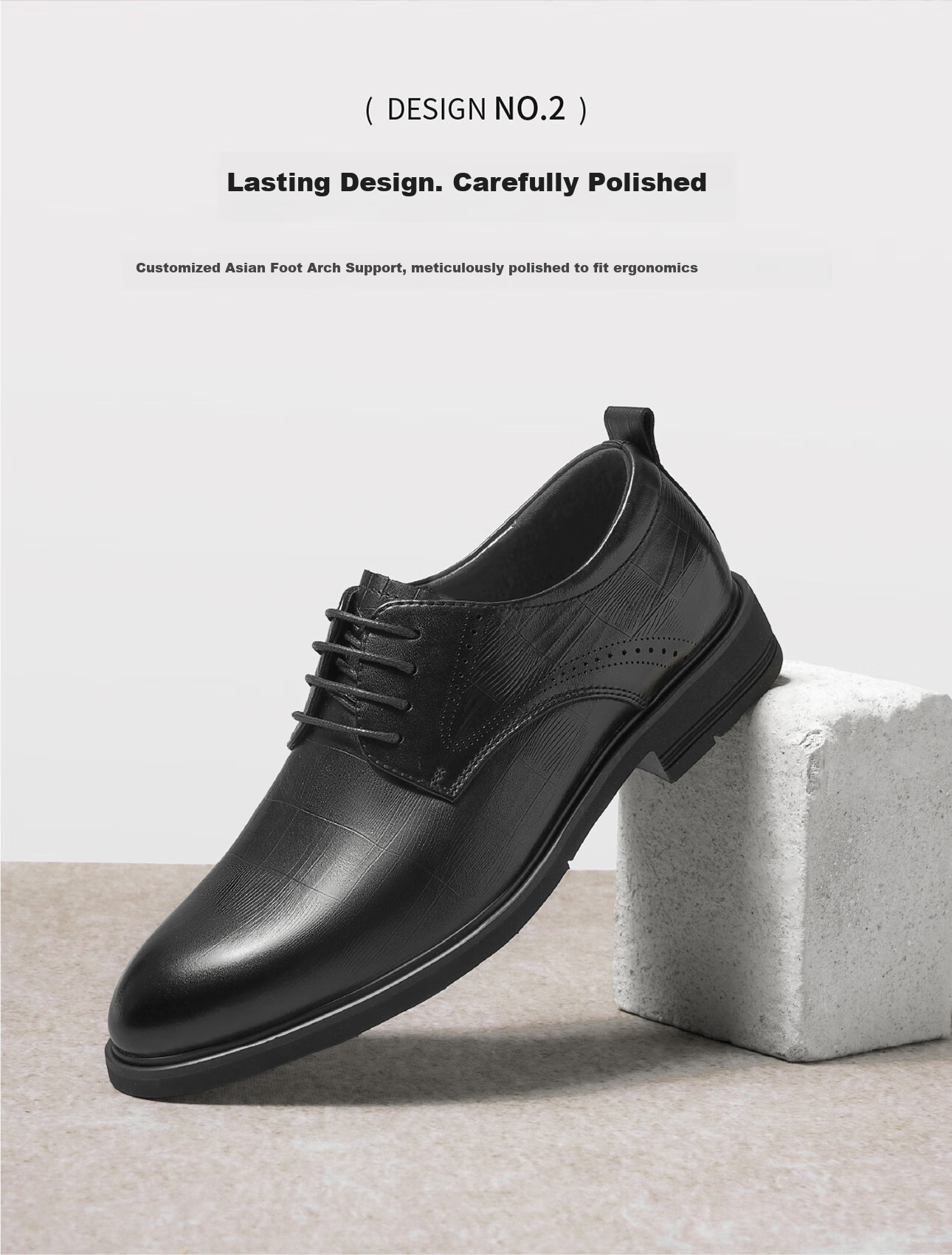 RED DRAGONFLY Men's Leather Shoes, High-End Business Commute Formal Shoes, Wedding Groom Shoes for Men, WTA35022, Black, Size 44 3