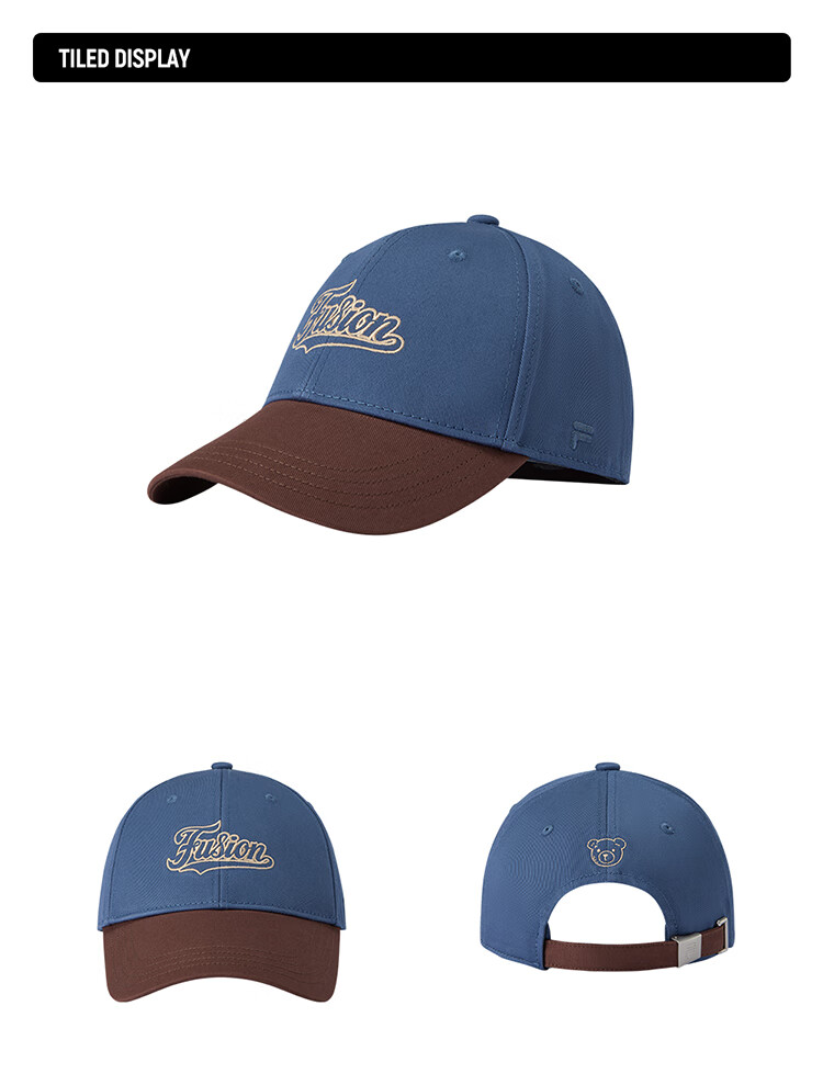 FILAFUSION FILA Trendy Couple's Colorblock Baseball Cap Autumn Sunshade Sports Hat 13