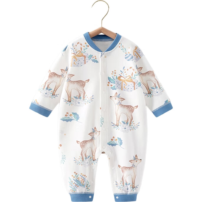 Beitaisi Baby Clothes Spring And Autumn Long-Sleeve Bodysuit, Pure Cotton Newborn Onesie, Boys And Girls Infant Early Spring Pajamas