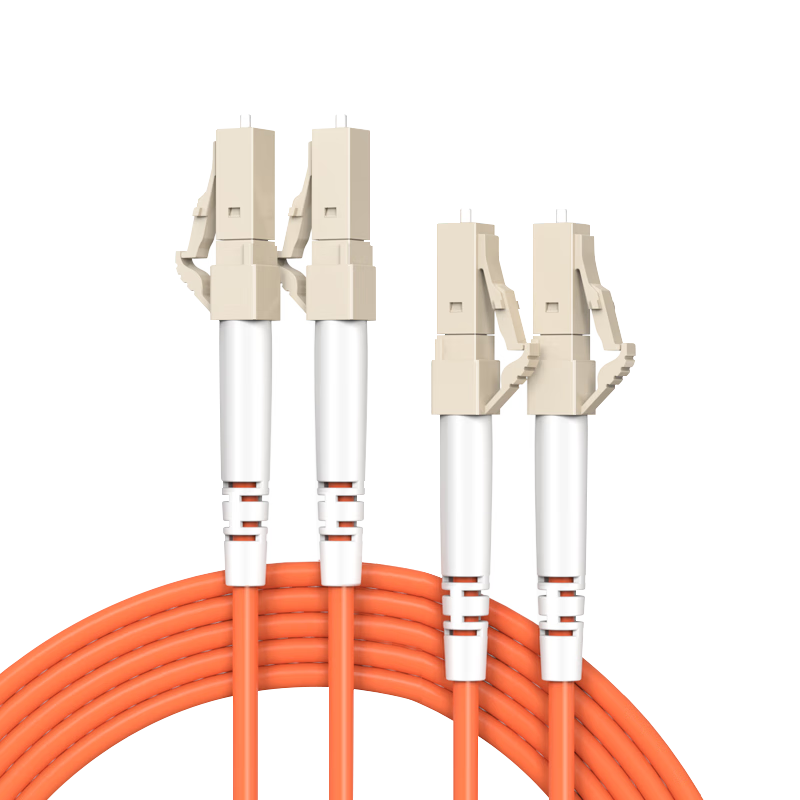 NetLINK Telecom-Grade Fiber Optic Patch Cable LC-LC Multi-Mode Dual-Core 3 Meters 62.5/125 Optical Cable Fusion Splice Pigtail 1 Piece HTF-LC