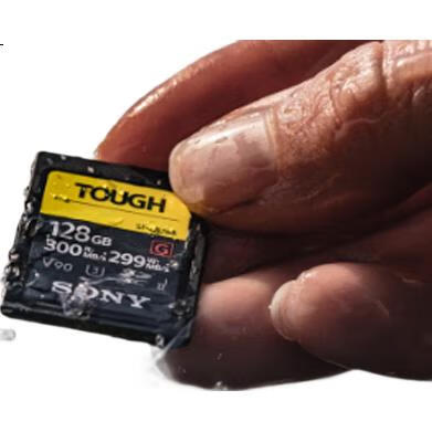 Карта памяти SONY SF-G64T/T1 SF-G Series TOUGH, 64 ГБ, SDXC, Class 10, U3, V90, скорость чтения 300 МБ/с, скорость записи 299 МБ/с