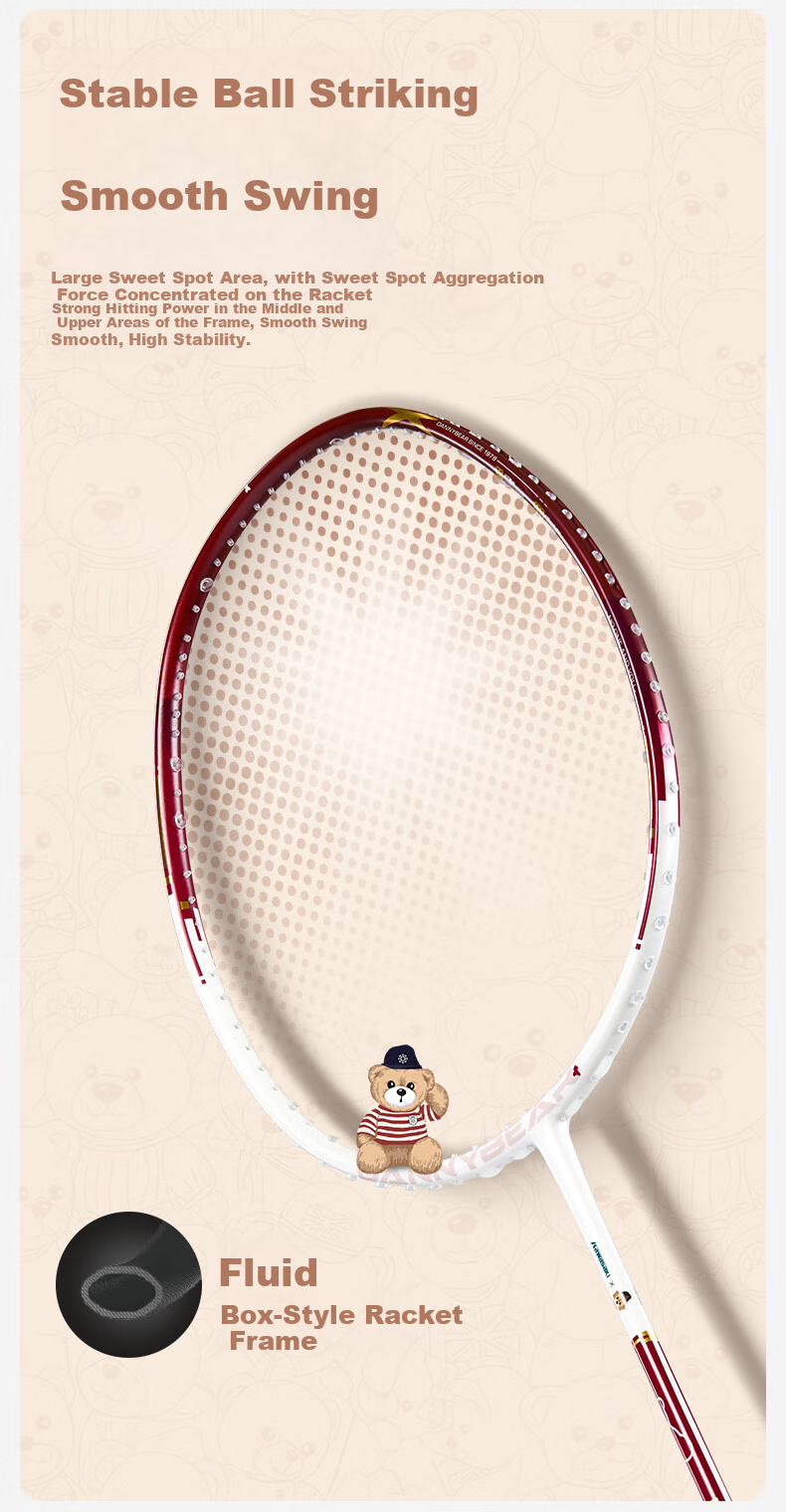 KAWASAKI Badminton Racket, Full Carbon Single Racket, 5U Ultra-Light Offensive Type, Danni Bear Co-Branded Edition, Vintage Green (Pre-Strung) 5