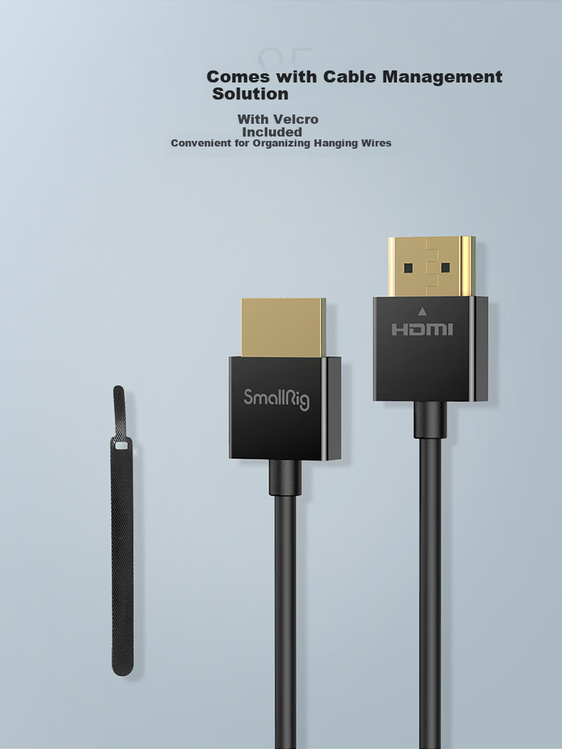 SmallRig 2956 Ultra-Thin HDMI Cable with Standard Type-A HDMI Port Camera Photography And Videography Accessory 7