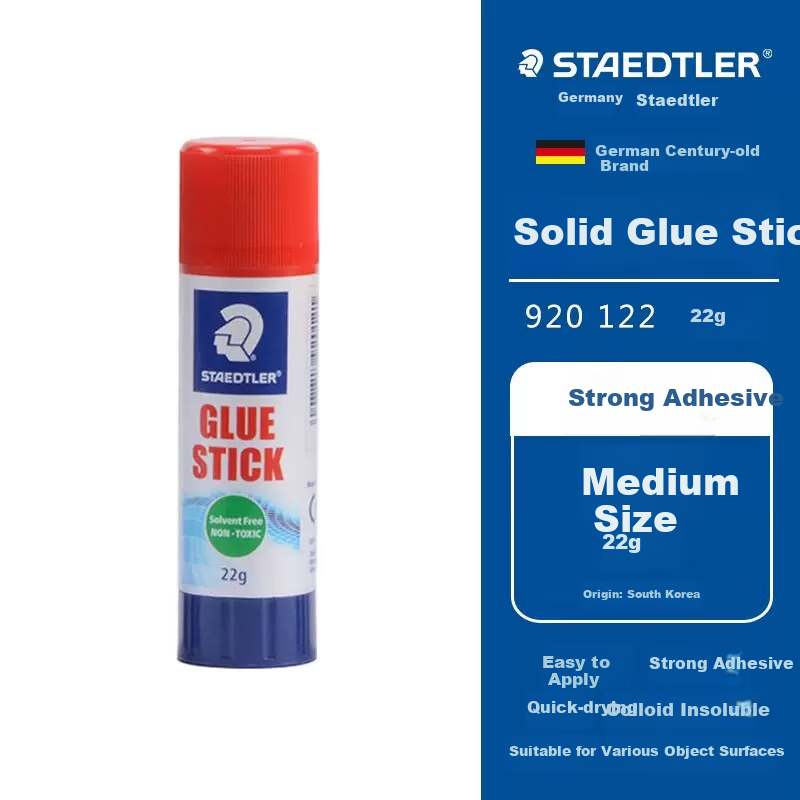 STAEDTLER 22g High-Adhesion Solid Glue Stick, Quick-Drying Durable Handcraft DIY Learning Stationery Office Supplies Back-To Essential 920122