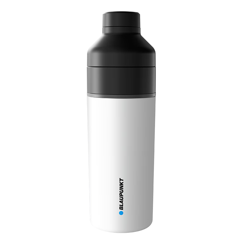BLAUPUNKT Stainless Steel Juicer Portable Juicing Cup Home Juice Maker Insulated Ice-Crushing Rechargeable Mini Multifunctional Antioxidant 316L - Sleek White
