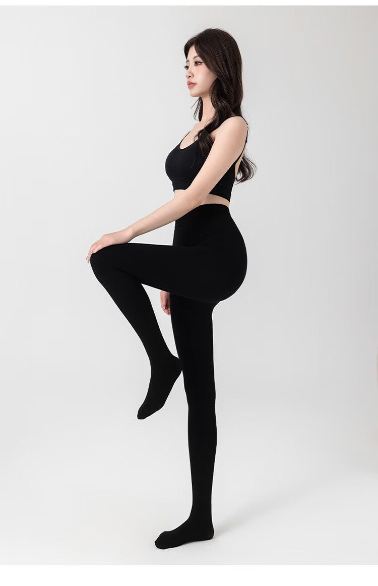 Dushiliren Women's Tights, Silk Stockings, Bare Leg Effect, Medium Thickness, Snag-Resistant, Spring And Autumn Season, Black And Nude Color, Skin-Like Pantyhose 4