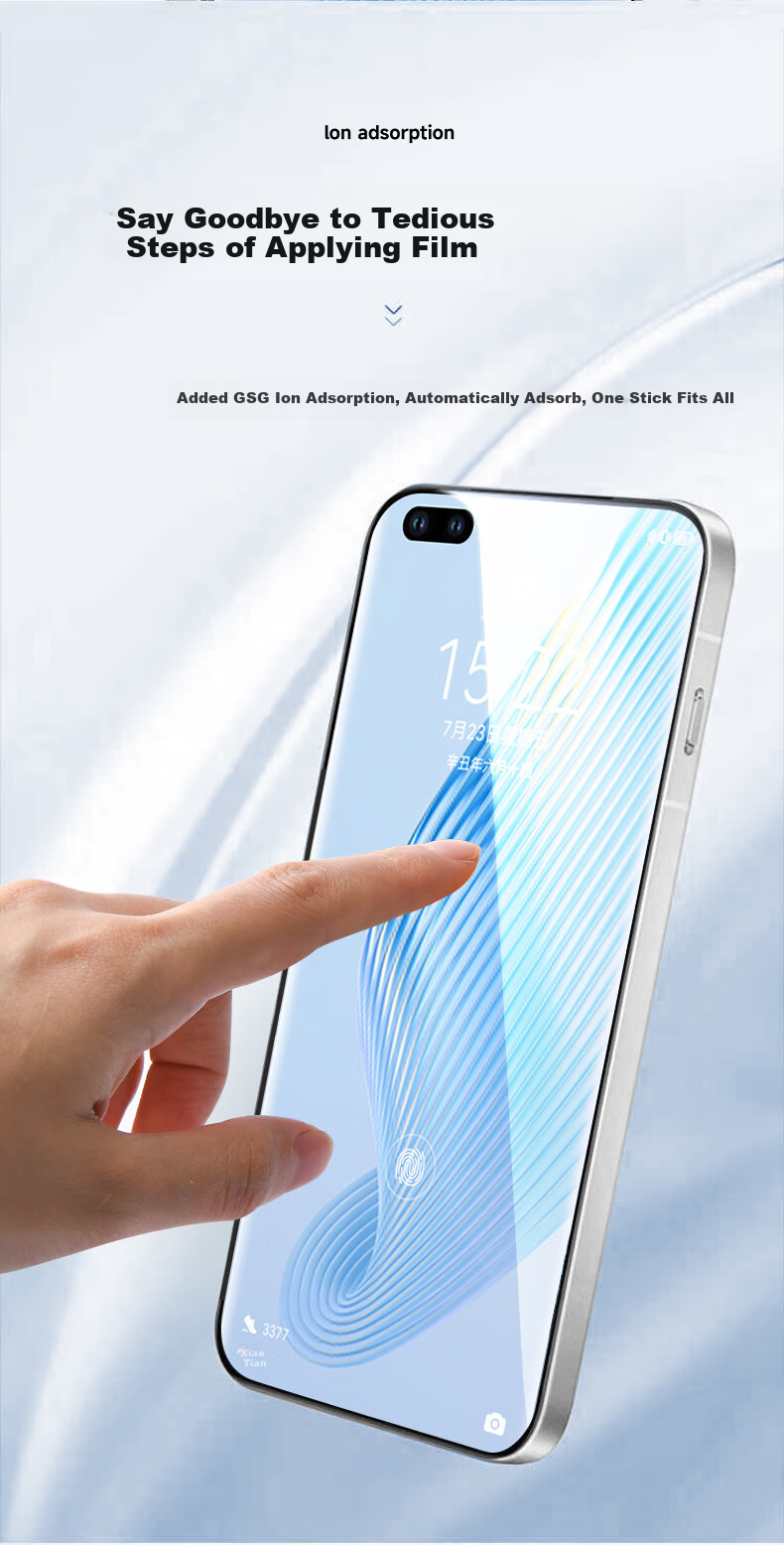 DIVI [Special Offer: Buy 2 Get 2 Free] Tempered Glass Screen Protector for Honor Magic 3/3 Pro, High-Definition Curved Full-Screen Coverage Film, Wear-Resistant And Anti-Fingerprint 5