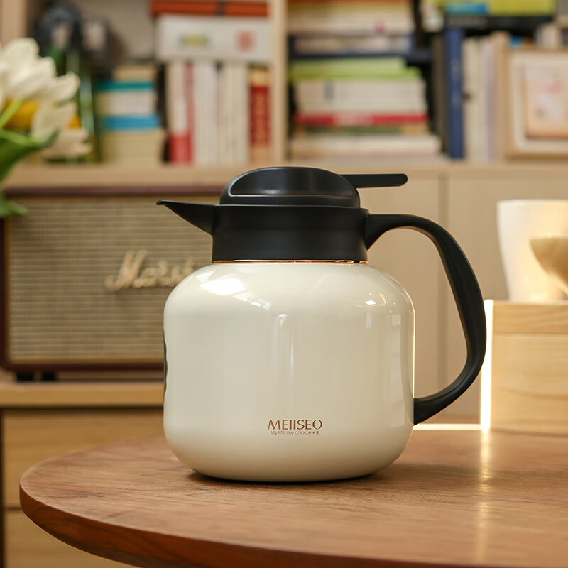 MEIISEO Stainless Steel Smart Digital Display Temperature Tea Infuser Pot for Old White Tea, Chinese Red