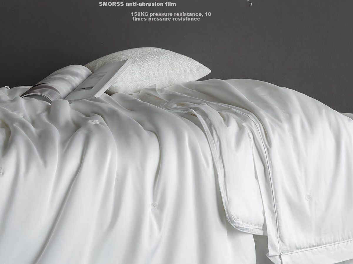 SIDANDA Silk Comforter, 6A Double Cocoon Mulberry Silk, 60-Count Pure Cotton Antibacterial Summer Quilt, 150x200cm 7