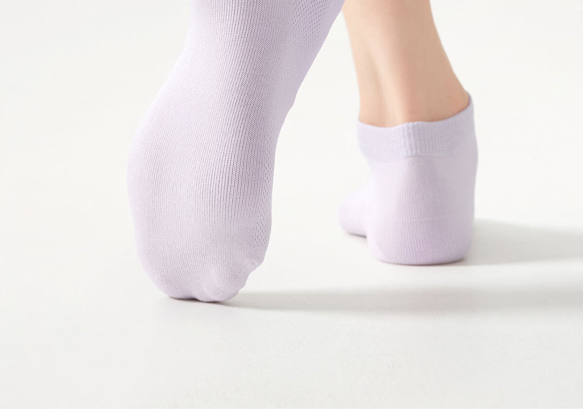 Mianzhuwu Women's Disposable Cotton Bamboo Short Socks Spring Autumn Thin Summer Odor-Resistant No-Show Socks 10 Pairs 18