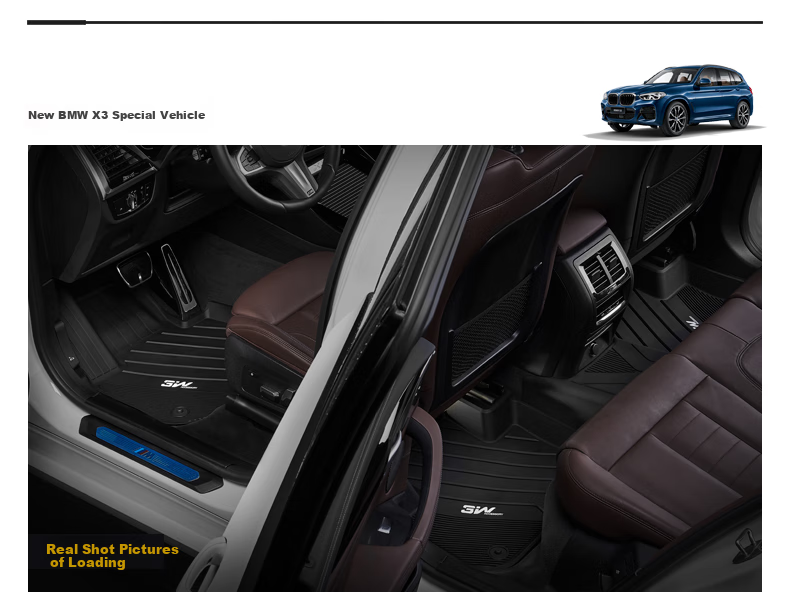 3W BMW New 5 Series 5305 25Li520 Long Wheelbase Dedicated TPE Car Floor Mats + Meinis Carpet for 2018-2023 Models Beijing Configuratio 11