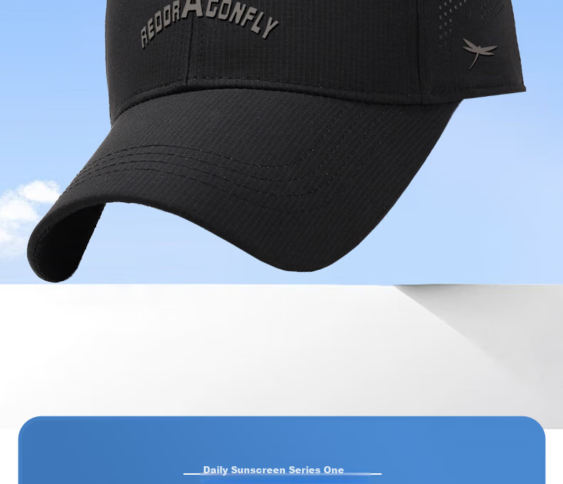 RED DRAGONFLY Baseball Cap for Men And Women, Quick-Dry Sun Protection Hat, Breathable Mesh Fishing Cap for Spring And Summer Outdoor Use 2