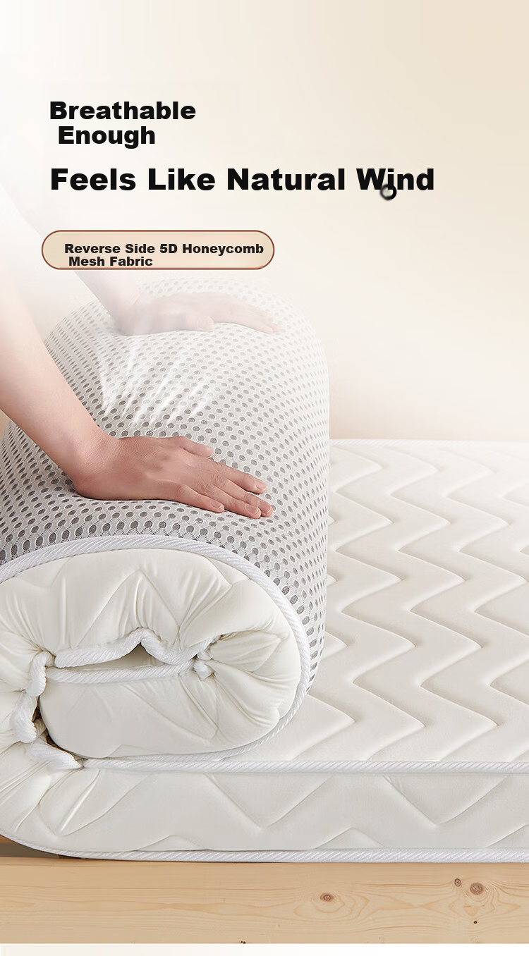 Wuyingongfang Natural Latex Mattress from Mu Yin Liangpin Textiles, 1.2x2 Meters, Single Bed Pad for Students, White 6