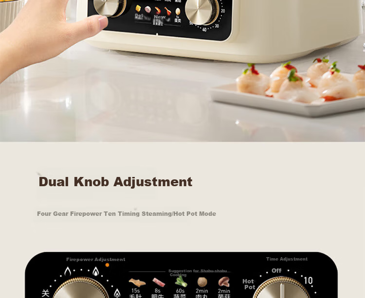 Joyoung 22L Three-Layer Large Capacity Electric Steamer Pot with Dual Rotary Timer And Heat Control, Breakfast Pot, Steamed Bun Pot DZ220HG-GZ536 13